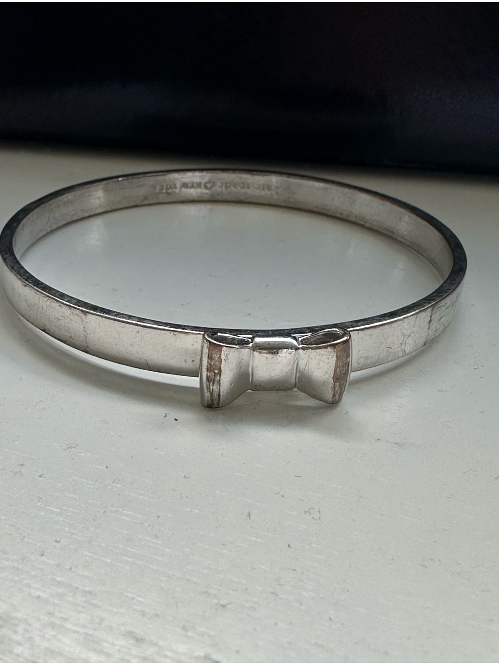Kate Spade Silver Take a Bow Bracelet